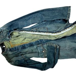 Long trench Jean jacket express 1/2